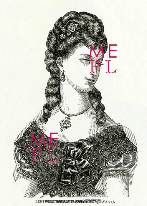 : Victorian woman 1875 : Victorian woman 1875