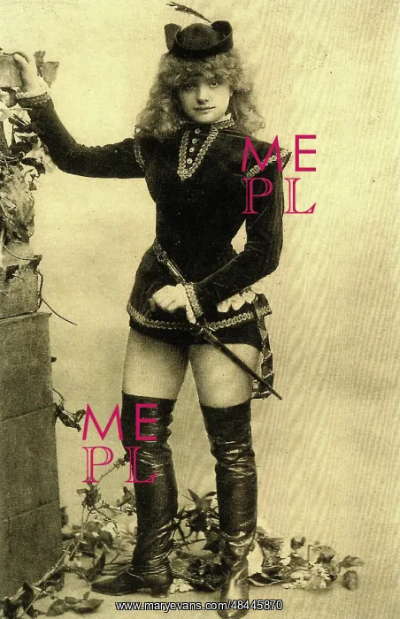  : Victorian woman in leather boots
