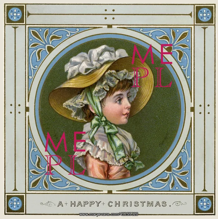 : Victorian Xmas card : Victorian Xmas card