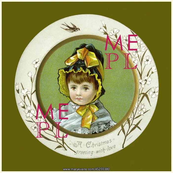 : Victorian Xmas card : Victorian Xmas card