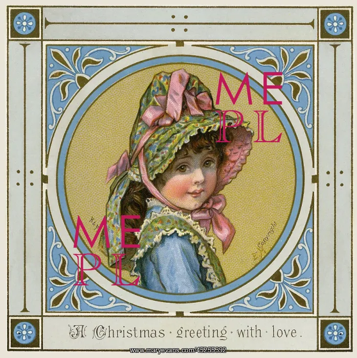 : Victorian Xmas card : Victorian Xmas card