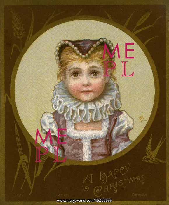 : Victorian Xmas card : Victorian Xmas card
