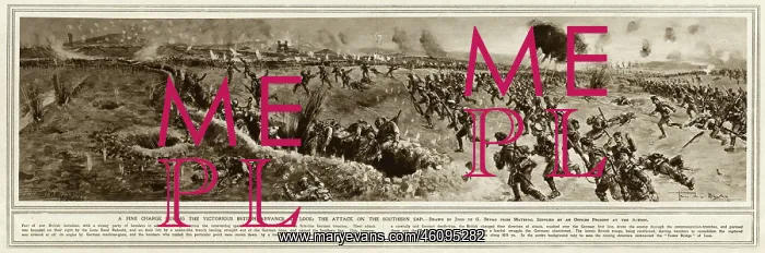 : Victorious British advance at Loos : Victorious British advance at Loos