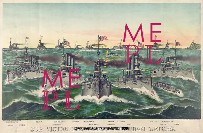 : Our victorious fleets in Cuban waters : Our victorious fleets in Cuban waters