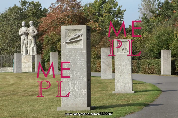 : Victors stelae, Olympiapark Berlin, Berlin, Germany : Victors stelae, Olympiapark Berlin, Berlin, Germany