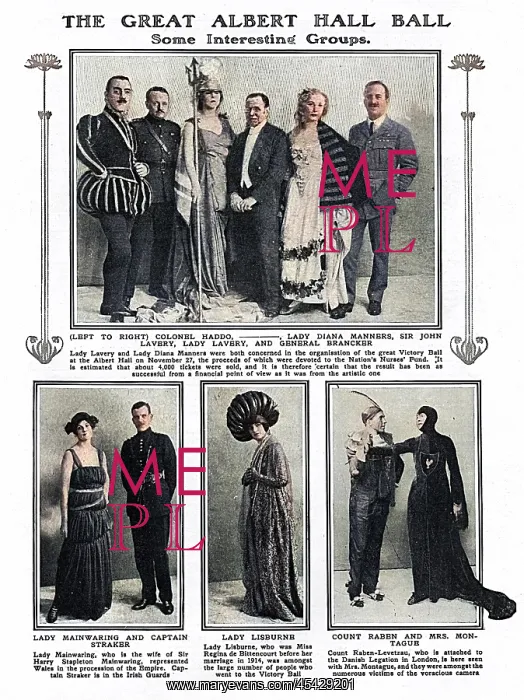 : Victory Ball at the Albert Hall, end of WW1 : Victory Ball at the Albert Hall, end of WW1