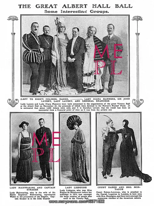 : Victory Ball at the Albert Hall, end of WW1 : Victory Ball at the Albert Hall, end of WW1