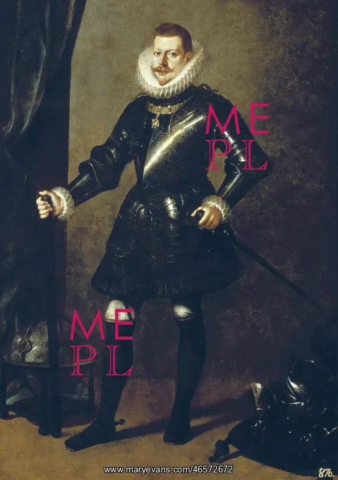 : VIDAL, Pedro Antonio. Portrait of Philip III : VIDAL, Pedro Antonio. Portrait of Philip III
