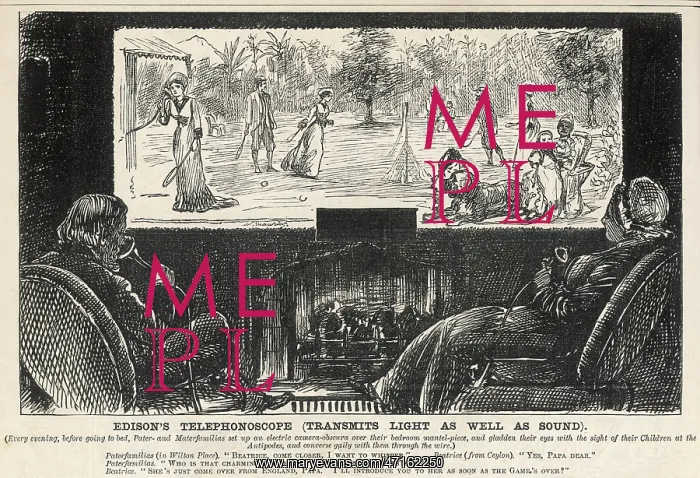 : Videophone or skyping predicted, 1878 : Videophone or skyping predicted, 1878