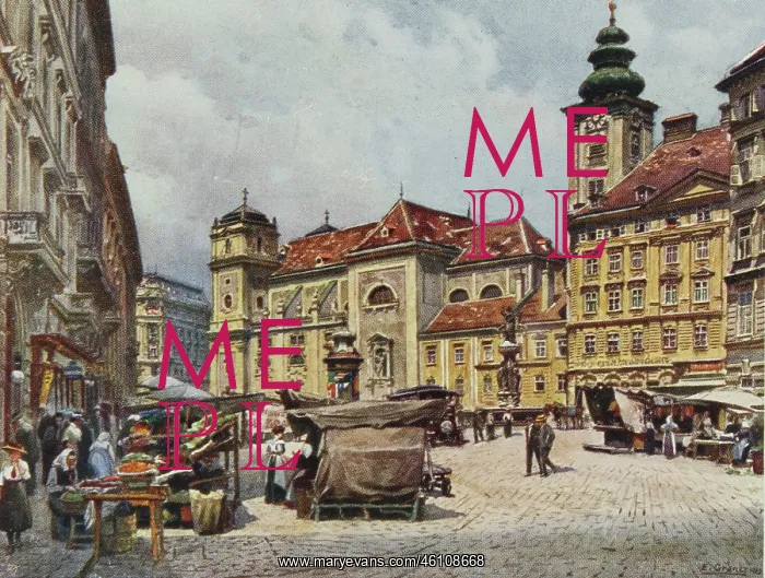 : Vienna 1. Freyung. About 1910. Color : Vienna 1. Freyung. About 1910. Color