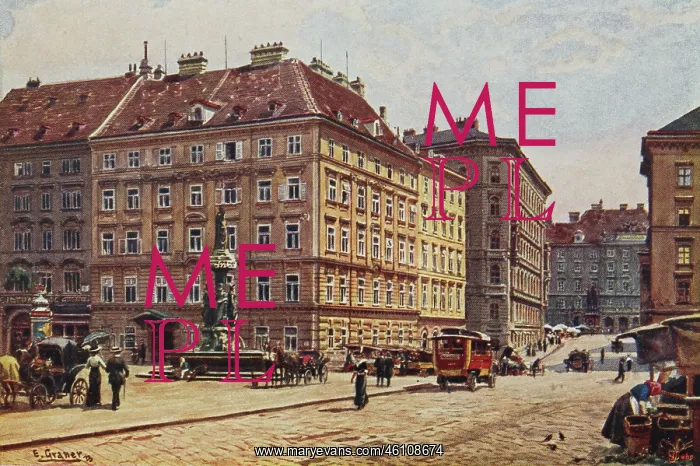 : Vienna 1. Freyung. About 1910. Color : Vienna 1. Freyung. About 1910. Color