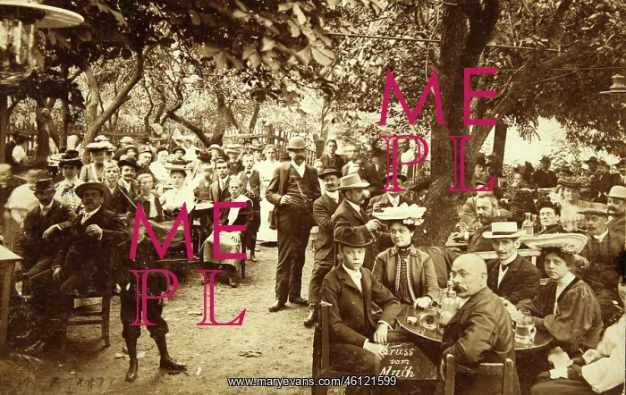  : Vienna 19: Greeting from [Heurigen] Muth'.Open