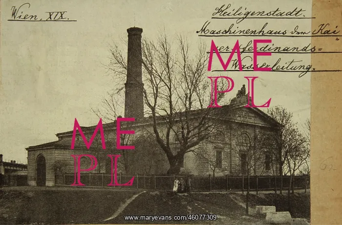 : Vienna 19 Heiligenstadt. Machine house of the : Vienna 19 Heiligenstadt. Machine house of the