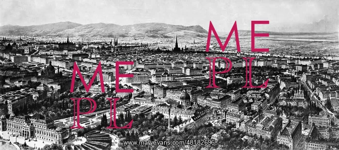 : Vienna. General view of Vienna from the 19th Century (painting) : Vienna. General view of Vienna from the 19th Century (painting)