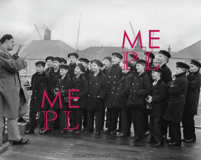 : The Vienna Boys Choir on their arrival : The Vienna Boys Choir on their arrival