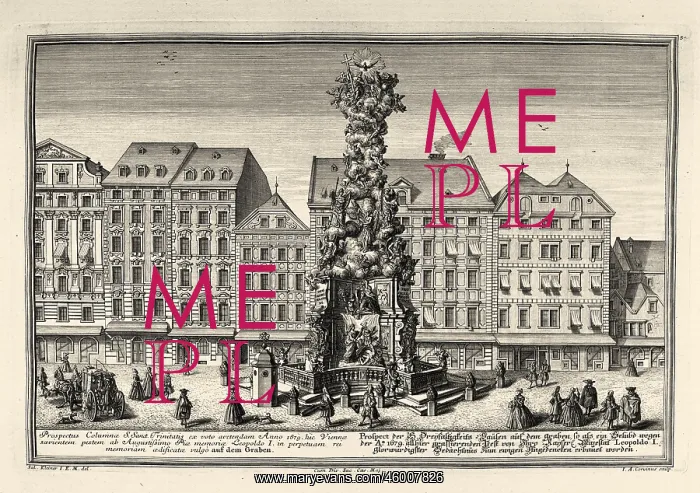 : Vienna: Plague column at Graben : Vienna: Plague column at Graben