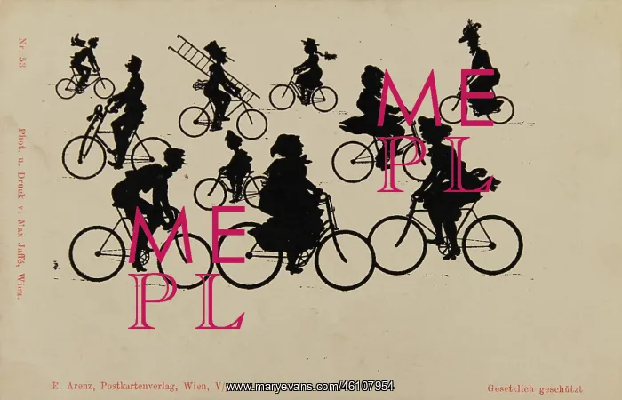 : Viennese cyclists. Vienna scenes from : Viennese cyclists. Vienna scenes from