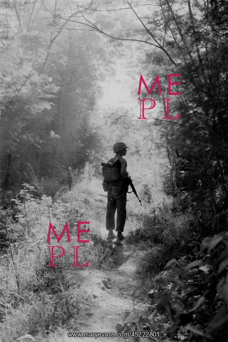 : Vietnam War. A US Marine walking point for ? : Vietnam War. A US Marine walking point for ?