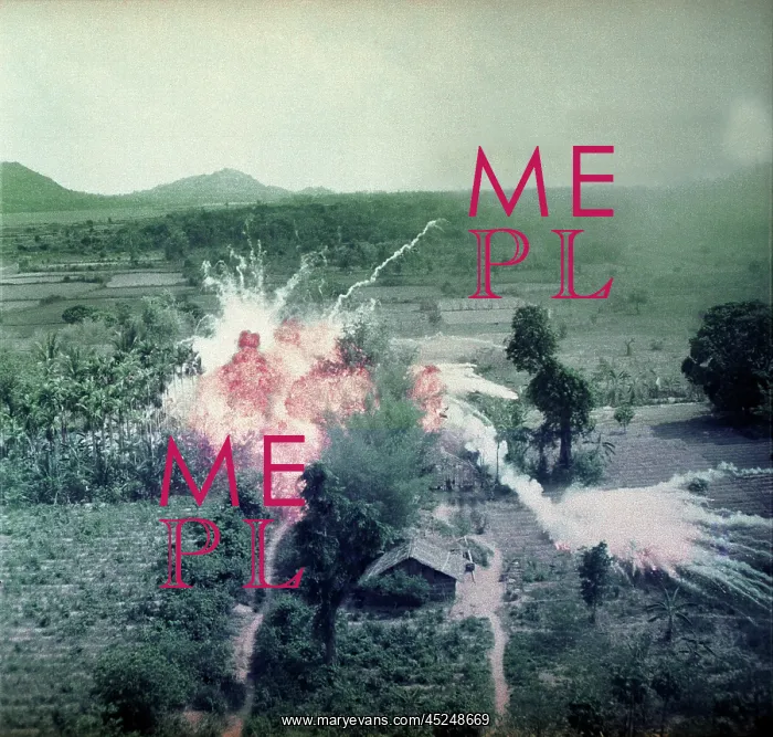 : Vietnam War, Napalm bombs explode on Viet Cong : Vietnam War, Napalm bombs explode on Viet Cong