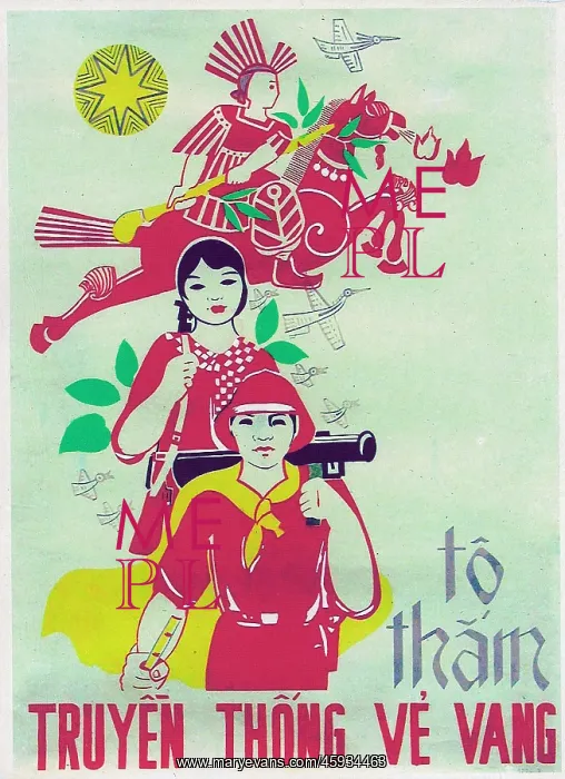 : Vietnamese Patriotic Poster - 'Tradition is Glory' : Vietnamese Patriotic Poster - 'Tradition is Glory'