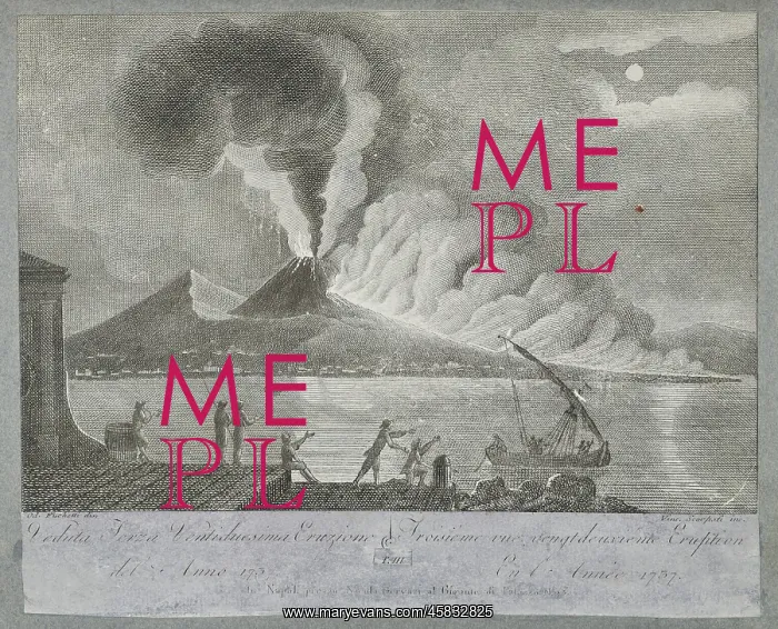 : View of the 22nd eruption of Mount Vesuvius, 1737 : View of the 22nd eruption of Mount Vesuvius, 1737