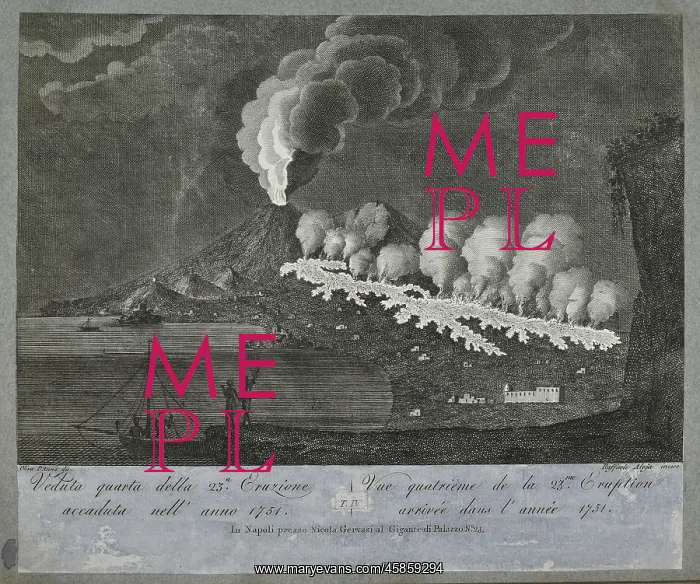 : View of the 23rd eruption of Mount Vesuvius, 1751 : View of the 23rd eruption of Mount Vesuvius, 1751