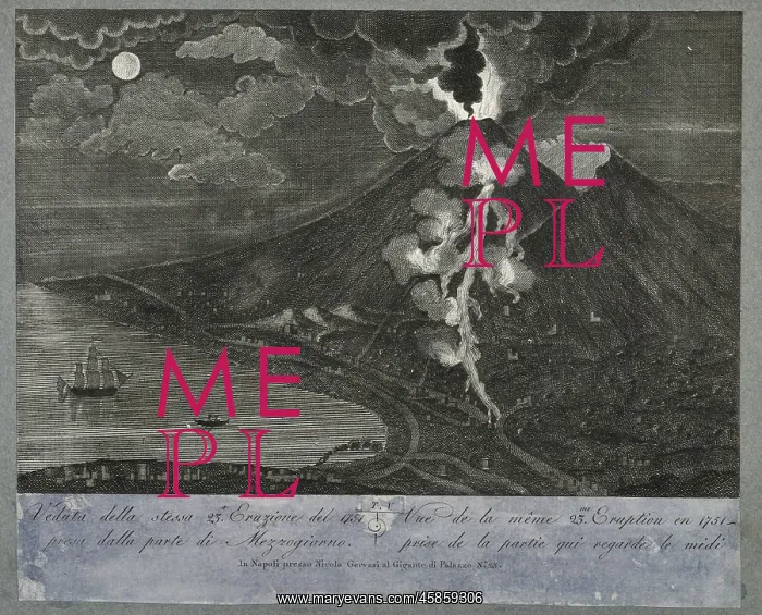 : View of the 23rd eruption of Mount Vesuvius, 1751 : View of the 23rd eruption of Mount Vesuvius, 1751