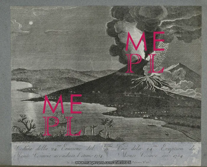 : View of the 24th eruption of Mount Vesuvius, 1754 : View of the 24th eruption of Mount Vesuvius, 1754