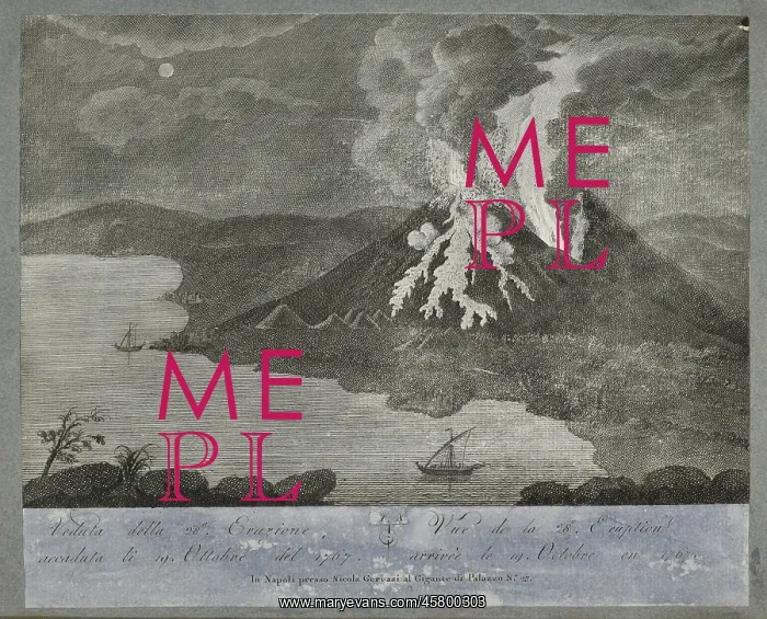 : View of 28th eruption of Mount Vesuvius, 19 October 1767 : View of 28th eruption of Mount Vesuvius, 19 October 1767