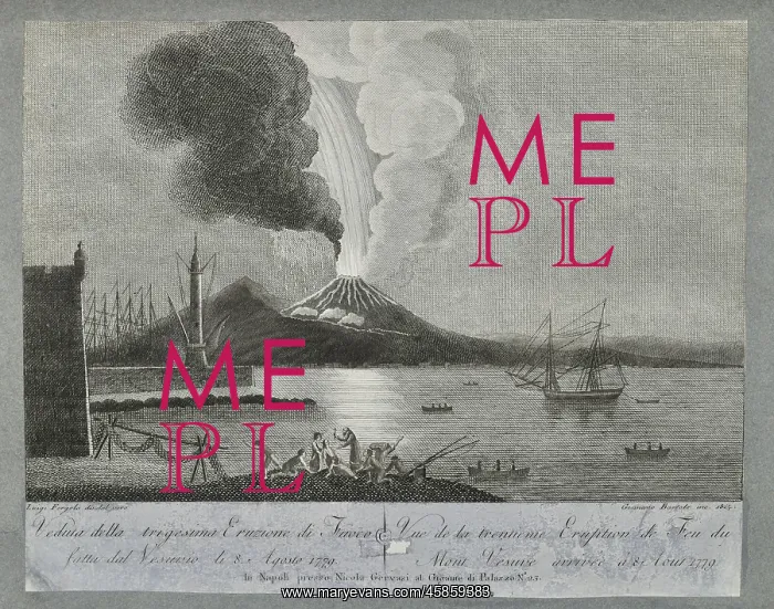 : View of the 30th eruption of Mount Vesuvius, 8 August 1779 : View of the 30th eruption of Mount Vesuvius, 8 August 1779