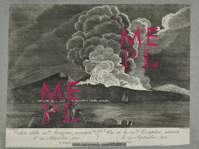 : View of the 34th eruption - September 1810 : View of the 34th eruption - September 1810