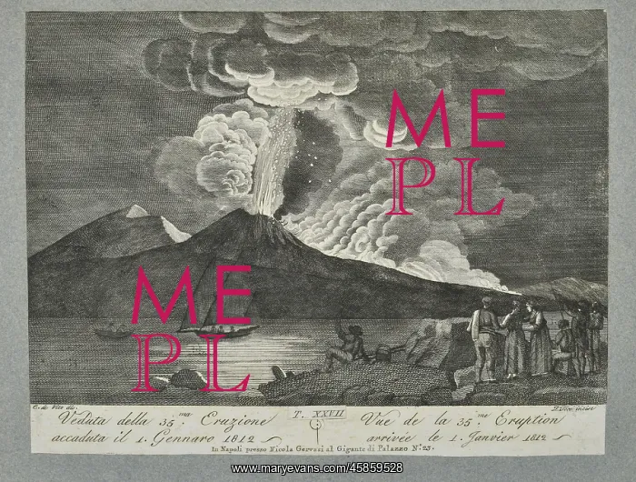 : View of the 35th eruption which happened on 1 January 1812 : View of the 35th eruption which happened on 1 January 1812