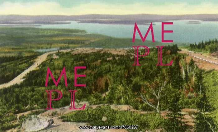  : View of Acadia Park. Bar Harbor