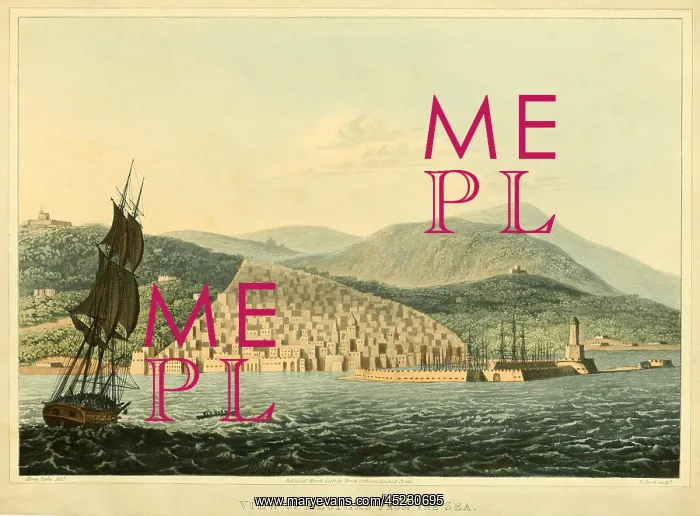 : View of Algiers from the Sea. 1818.? : View of Algiers from the Sea. 1818.?