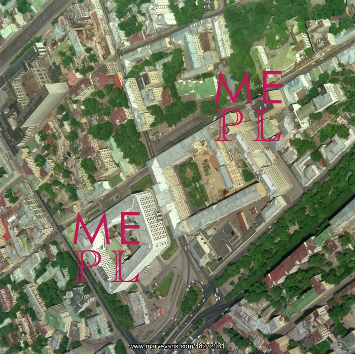 : View of Arbatskaya Square in Moscow, 1993 : View of Arbatskaya Square in Moscow, 1993