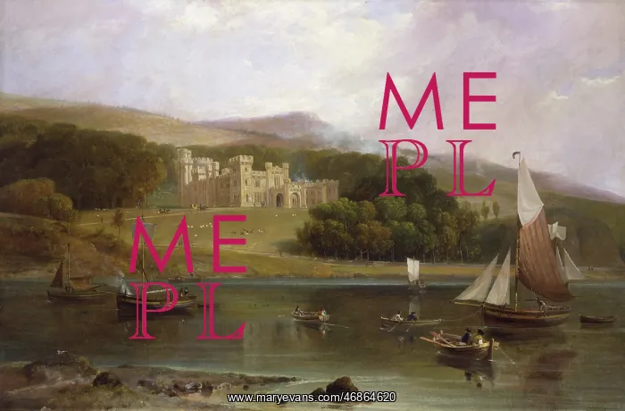 : A View of Armadale Castle, by William Daniell : A View of Armadale Castle, by William Daniell