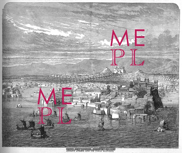 : VIEW OF ATHENS HARBOUR : VIEW OF ATHENS HARBOUR