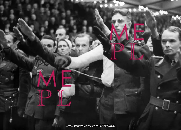 : View of the audience during Goebbels speech : View of the audience during Goebbels speech