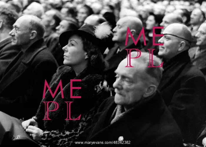 : View of the audience during the speech of Goebbels : View of the audience during the speech of Goebbels