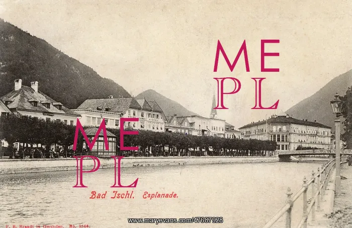  : View of Bad Ischl and the Esplanade, Austria