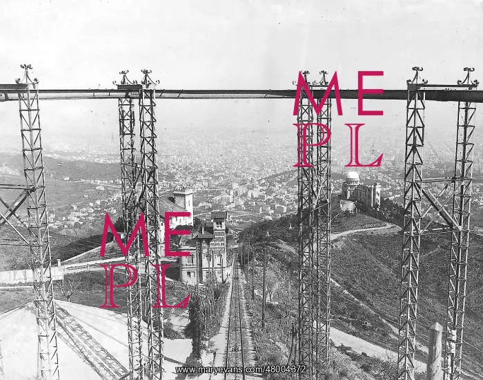 : View of Barcelona from Tibidabo, Spain : View of Barcelona from Tibidabo, Spain