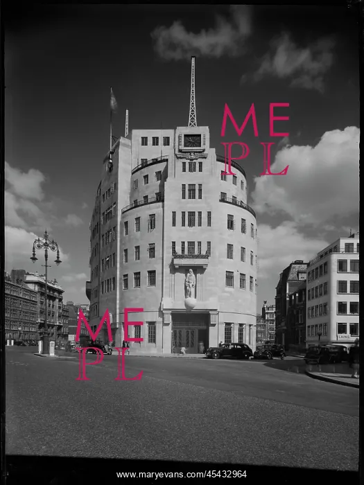  : View of the BBC radio studios from the south