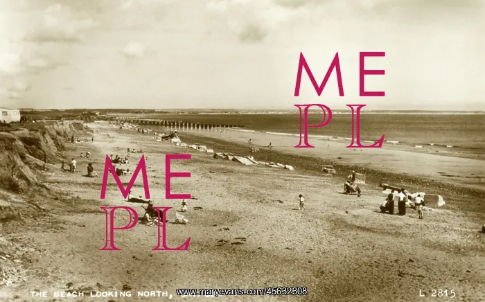 : View of the beach at Skipsea, near Driffield, Yorkshire : View of the beach at Skipsea, near Driffield, Yorkshire