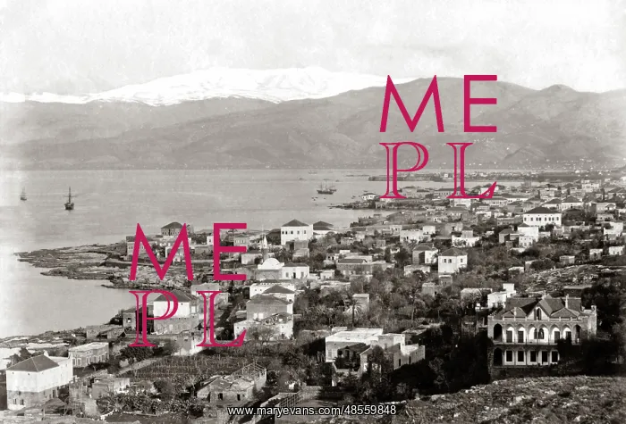  : View of Beirut, Lebanon, circa 1880s
