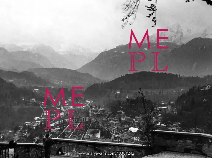 : View of Berchtesgaden from the Lockstein, 1937 : View of Berchtesgaden from the Lockstein, 1937