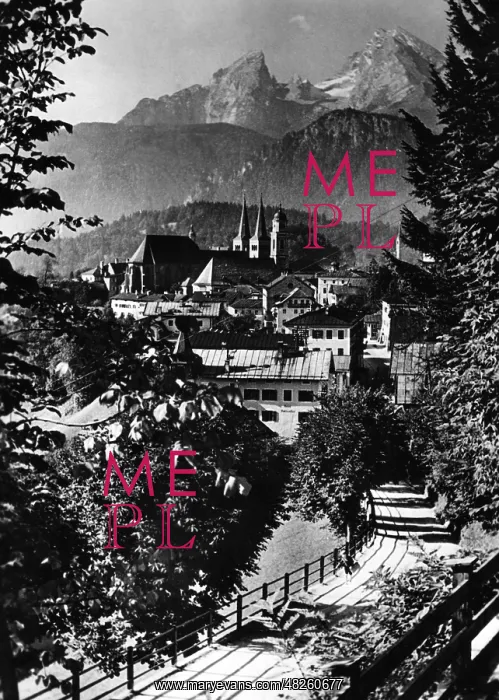 : View of Berchtesgaden and Watzmann, 1943 : View of Berchtesgaden and Watzmann, 1943