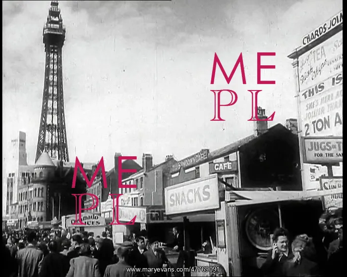 : A View Of Blackpool Promenade With the Blackpool : A View Of Blackpool Promenade With the Blackpool
