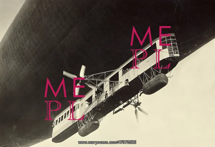 : View of Blimp's Gondola, c. 1918 : View of Blimp's Gondola, c. 1918