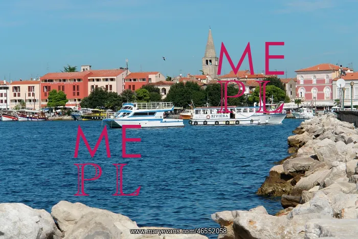 : View of boats, Porec, Croatia : View of boats, Porec, Croatia