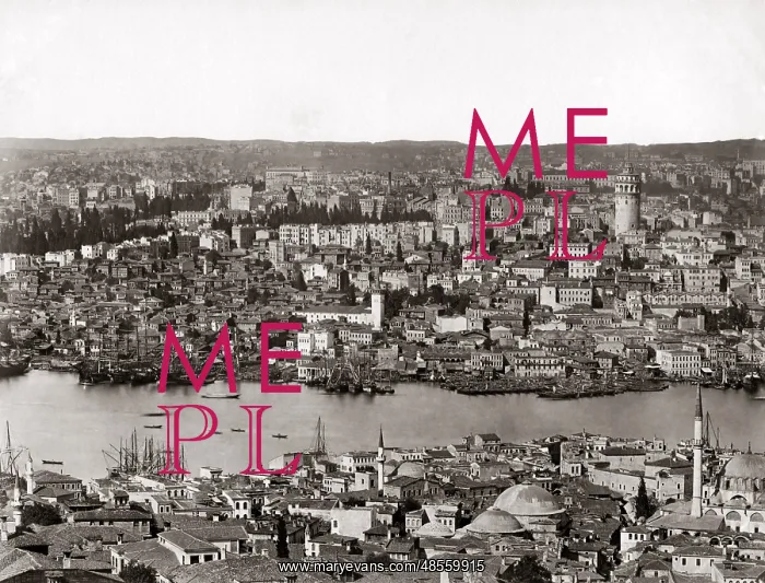 : View across the Bosphorous, Constantinople (Istanbul) Turkey : View across the Bosphorous, Constantinople (Istanbul) Turkey